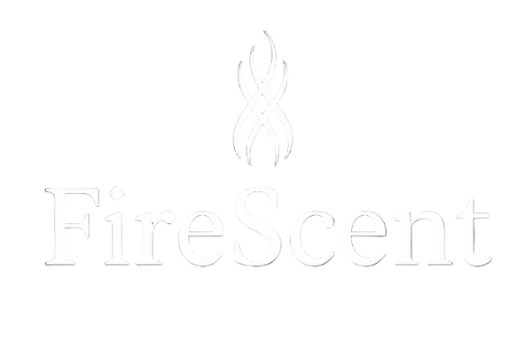 maak een logo in het wit met de naam FireScent niet te druk, mooi strak. 